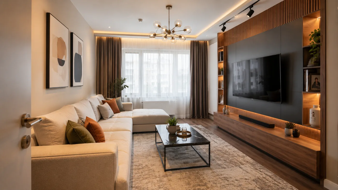 Salon dönüşümü — mimarsanat tasarım görseli